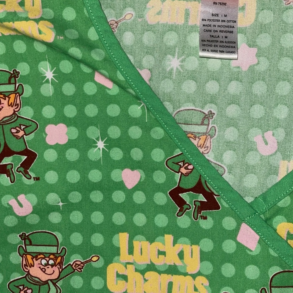 Lucky charms scrub top